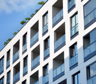 A modern apartment block
