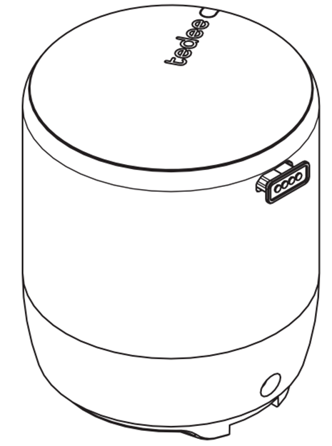 adaptador magnético de la cerradura inteligente tedee